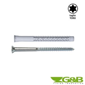 Tassello Universale Prolungato C/vite 8x80 Torx T30